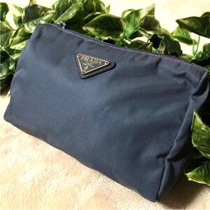 Prada Blue Cosmetic Bag